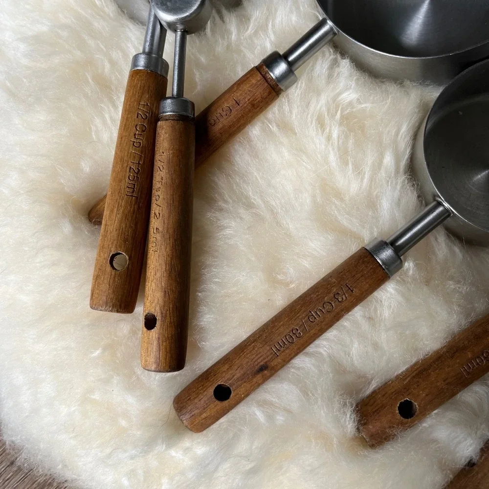 Nesting Set of Stainless Steel Measuring Cups & Spoons